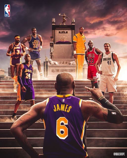 LeBron is a time machine. Jordan is an era. One climbs the ladder, one is the top of the mountain.