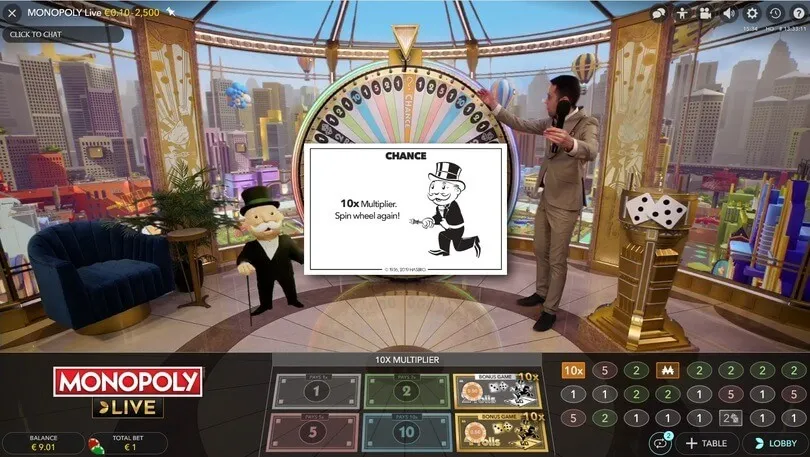 Watch the wheel spin live