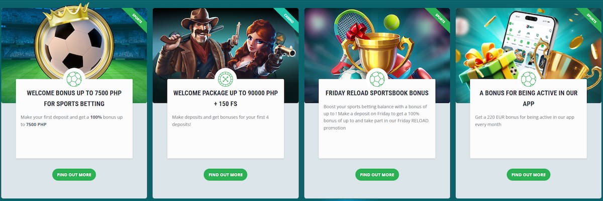 Highest betting bonuses at 22Bet