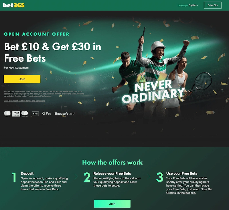 Top Promotions at Bet365