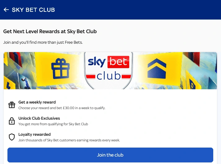 Some popular promotions at Sky Bet: