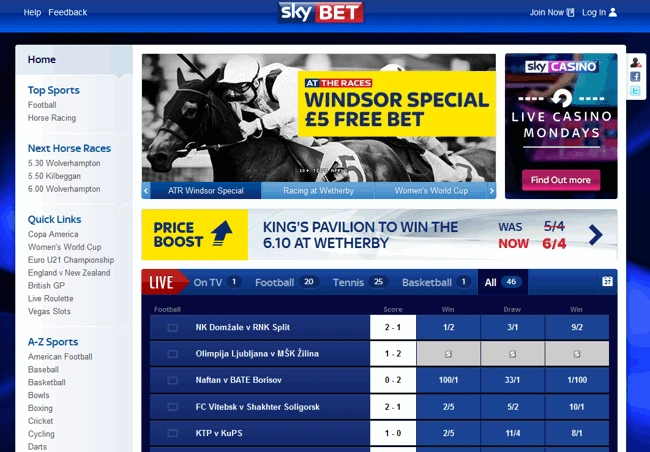 Sky Bet even offers smaller-scale football leagues to maximize diversity and provide a positive and vibrant football betting atmosphere on its website.