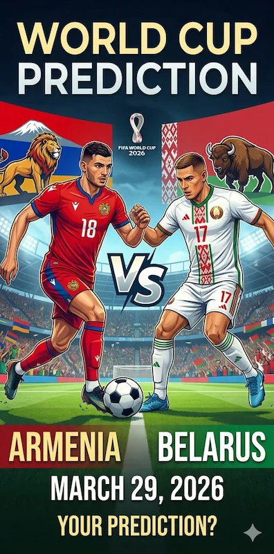 World Cup Prediction: Armenia vs Belarus on March 29, 2026