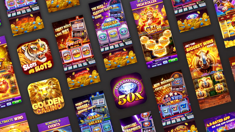 Hundreds of slot games with diverse graphics and themes.