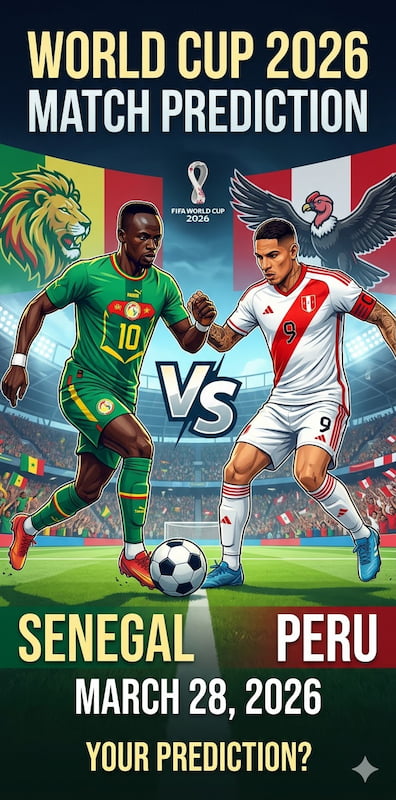 World Cup Prediction: Senegal vs Peru | March 28, 2026