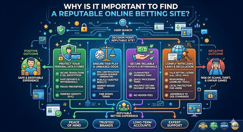 Why is it important to find a reputable online Betting site??